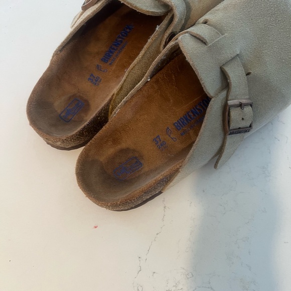 Birkenstock Boston Clogs in Taupe - Picture 7 of 11